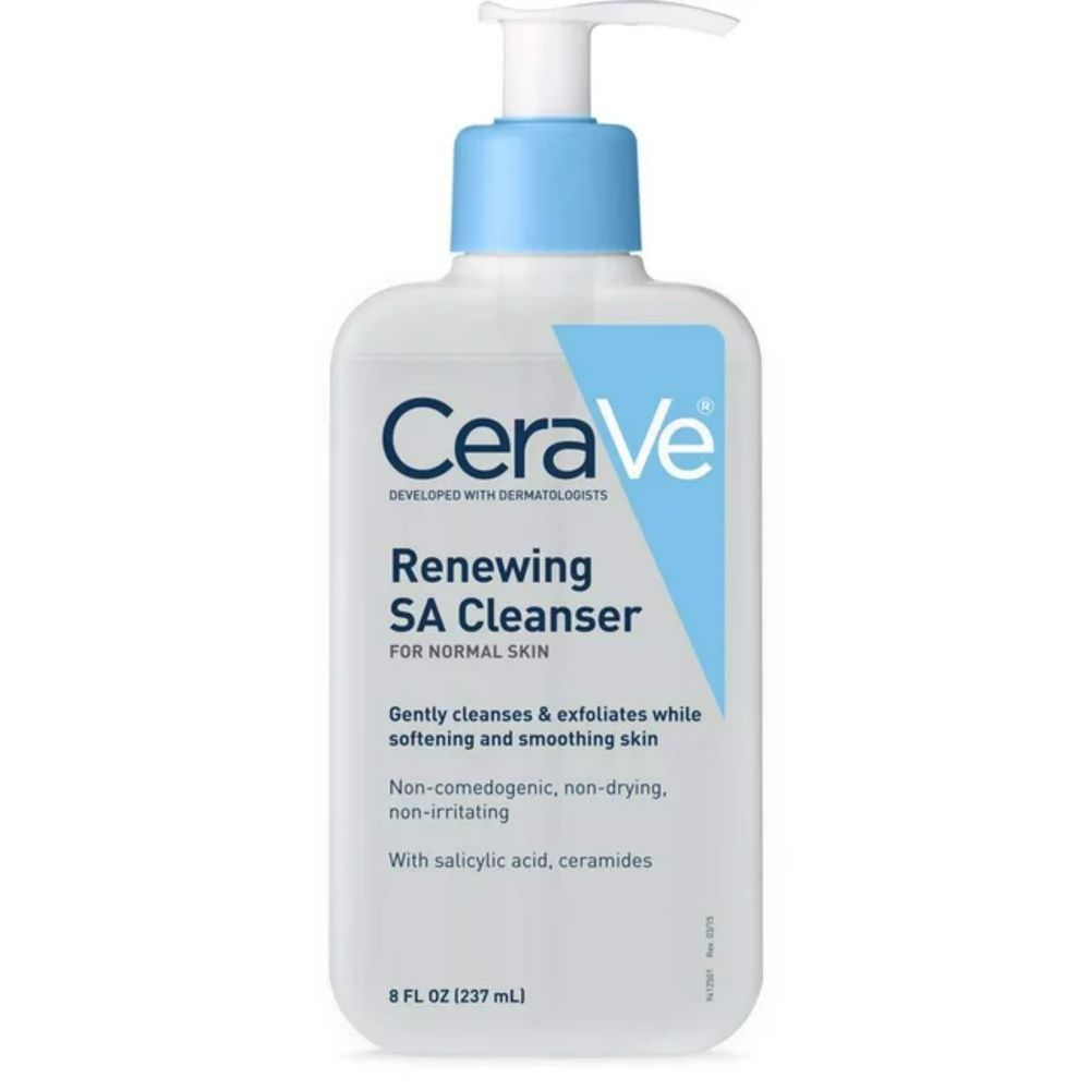 CeraVe Renewing SA Cleanser for Normal Skin, 8 fl oz